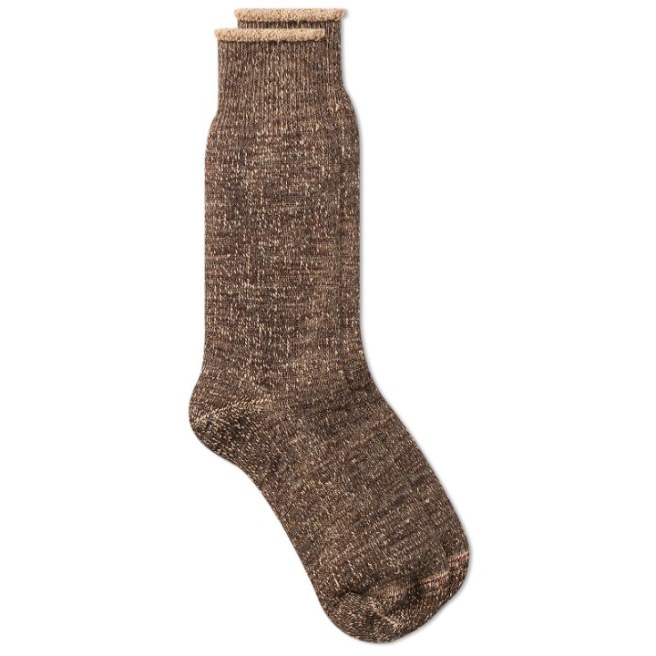 Photo: RoToTo Double Face Sock in Dark Brown