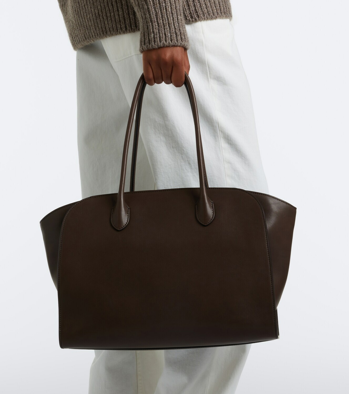 The Row Marlo Medium leather tote bag