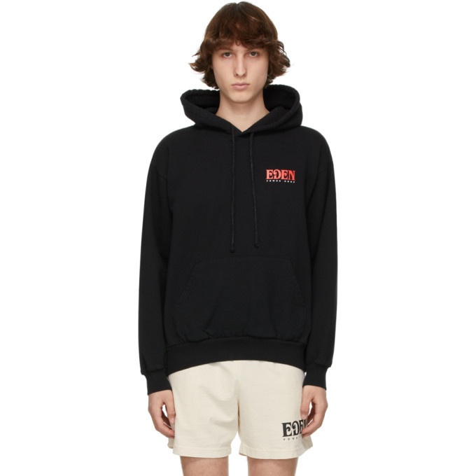 Photo: EDEN power corp Black and Red Recycled Cotton Logo Hoodie