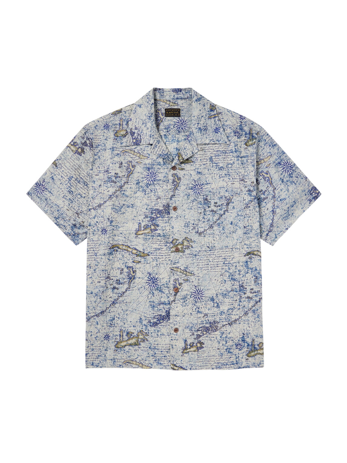 KAPITAL - Kakashi Printed Cotton-Blend Shirt - Orange KAPITAL