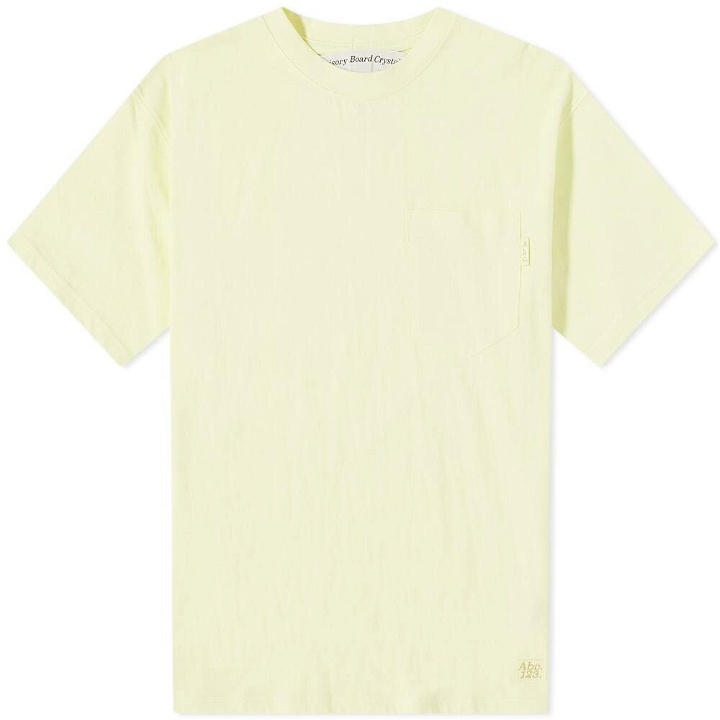 Photo: Advisory Board Crystals Men's Pocket T-Shirt in Yellow