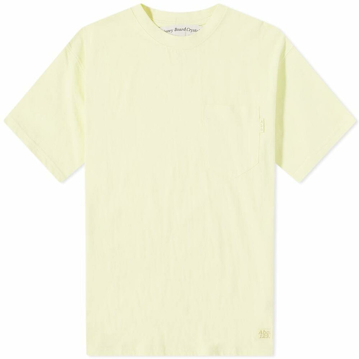 Photo: Advisory Board Crystals Men's Pocket T-Shirt in Yellow