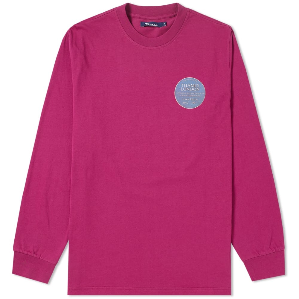 Photo: Thames Long Sleeve Infinity Plaque Tee Pink