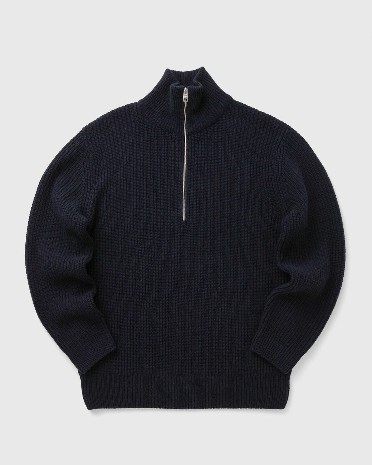 CLOSED ZIPPED JUMPER Blue Mens Pullover