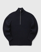 CLOSED ZIPPED JUMPER Blue Mens Pullover