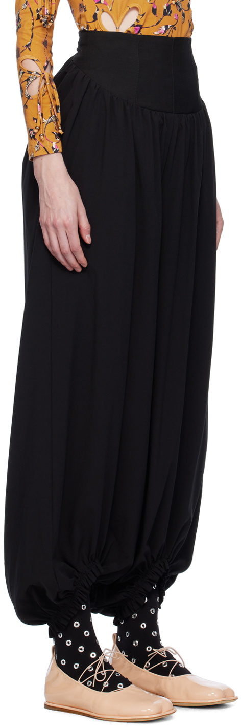 J.Kim Black Elongated Trousers
