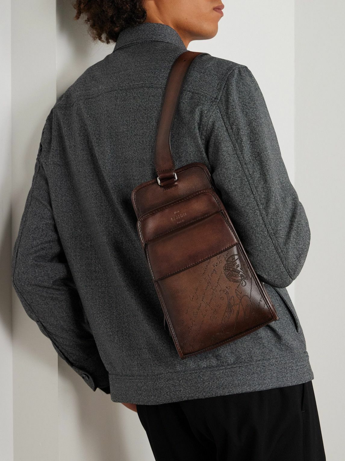 Berluti - Périple Sling Scritto Full-Grain Venezia Leather Belt Bag