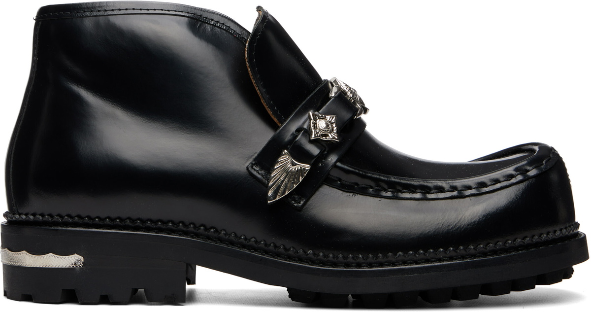 Toga Virilis Black Leather Boots