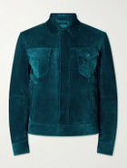 TOM FORD - Slim-Fit Suede Jacket - Green