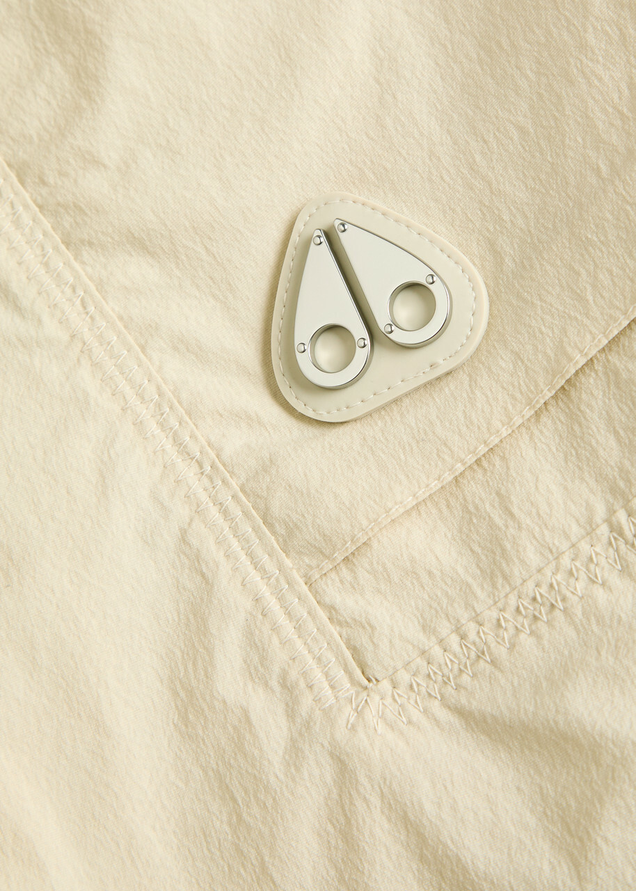 Moose Knuckles Topflight Shell Cargo Shorts Cream