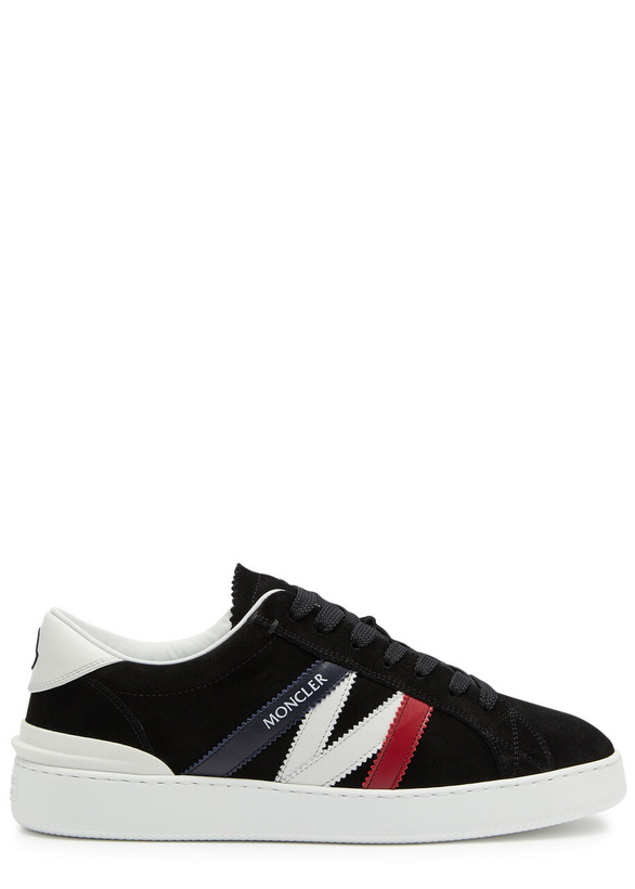 Photo: Moncler Monaco Suede Sneakers Black