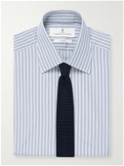 Turnbull & Asser - Mayfair Striped Cotton-Poplin Shirt - Blue