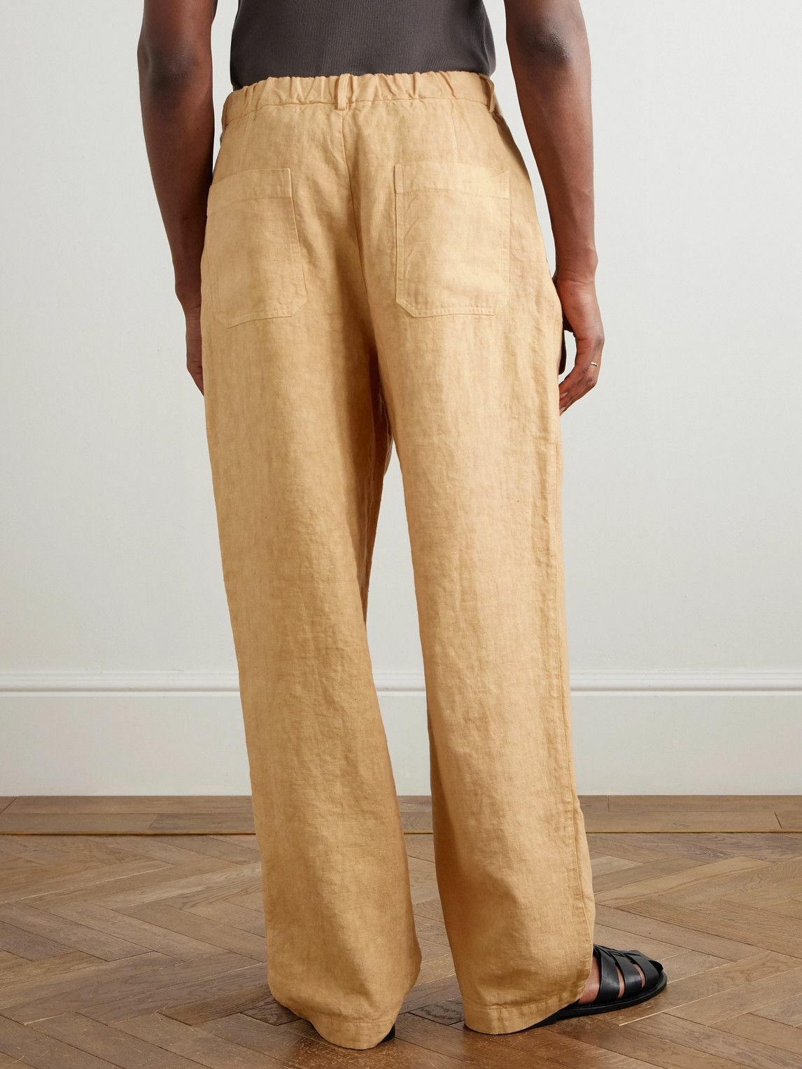 Federico Curradi - Straight-Leg Linen Trousers - Neutrals