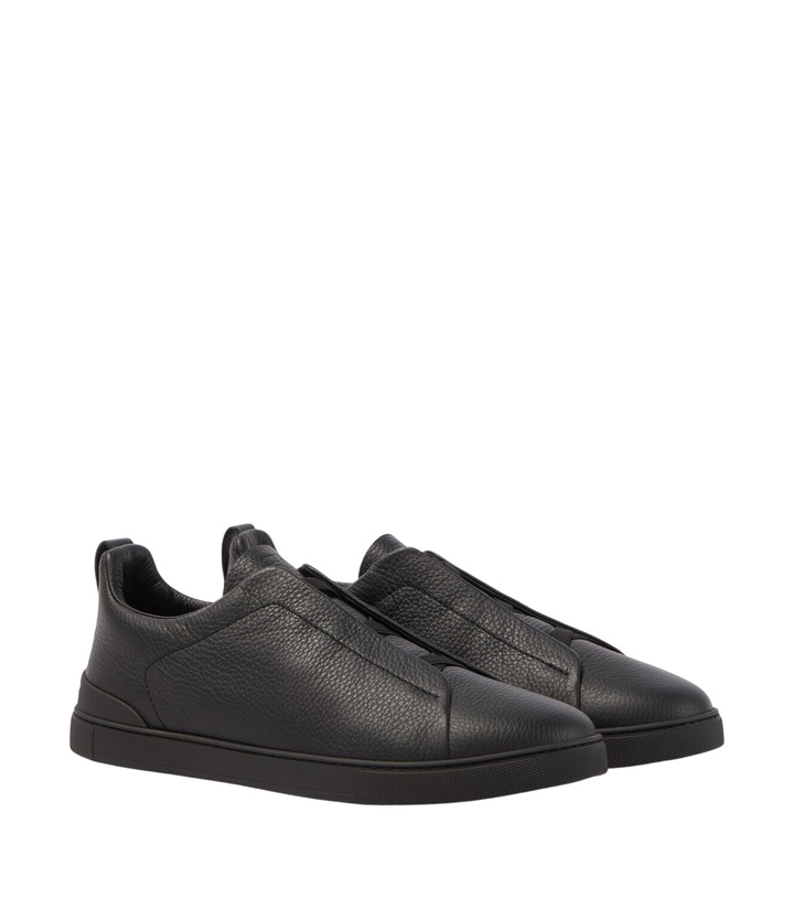 Photo: Zegna Triple Stitch leather sneakers