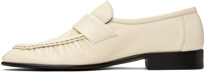 The Row Off-White Soft Loafers The Row