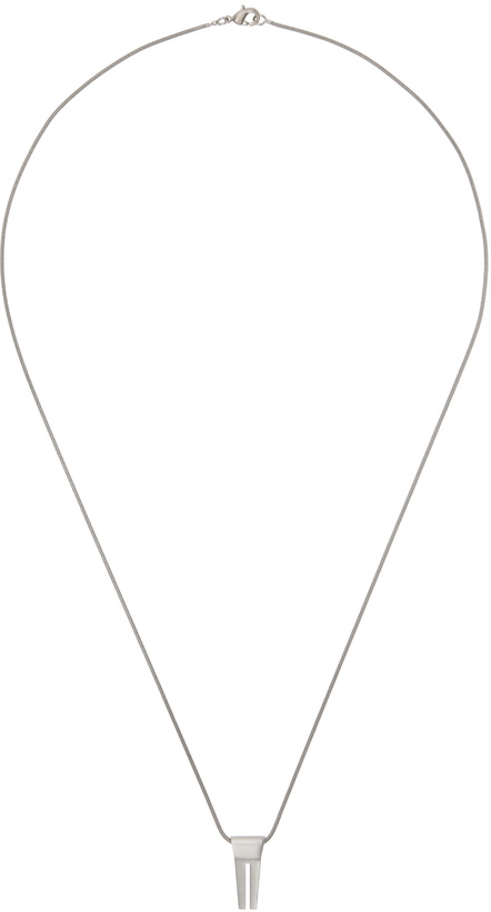Photo: Rick Owens Silver Porterville Mini Open Trunk Charm Necklace