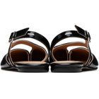 Maison Margiela Black Tabi Flat Slingback Sandals