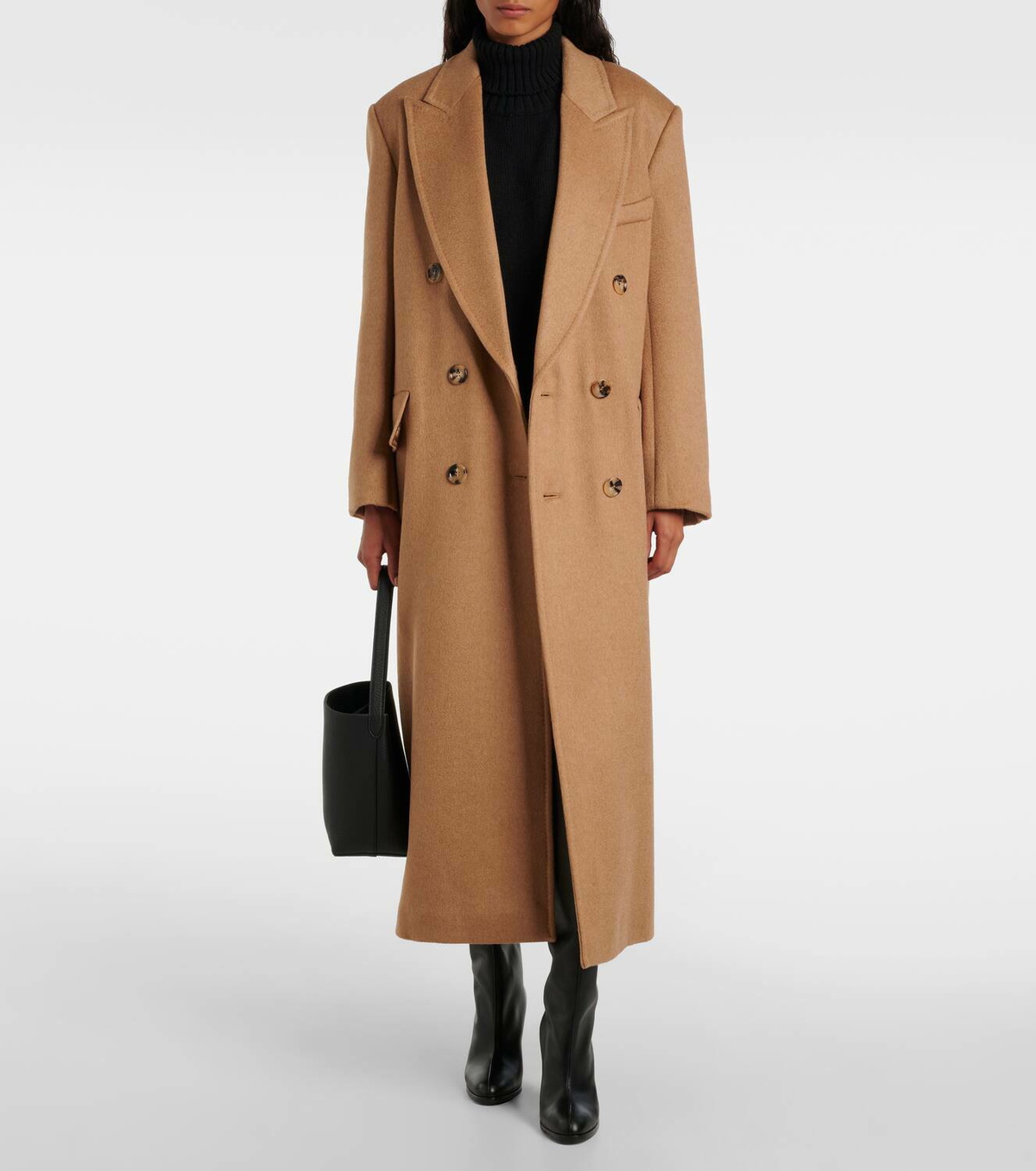 コート Max Mara FW24 FUNGO LO LONG COAT LOOK33 (2421016123600 001) Max Mara Fungo wool coat Max Mara