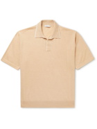 Agnona - Cashmere Polo Shirt - Neutrals