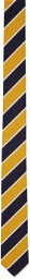Thom Browne Yellow & Navy Awning Stripe Classic Tie