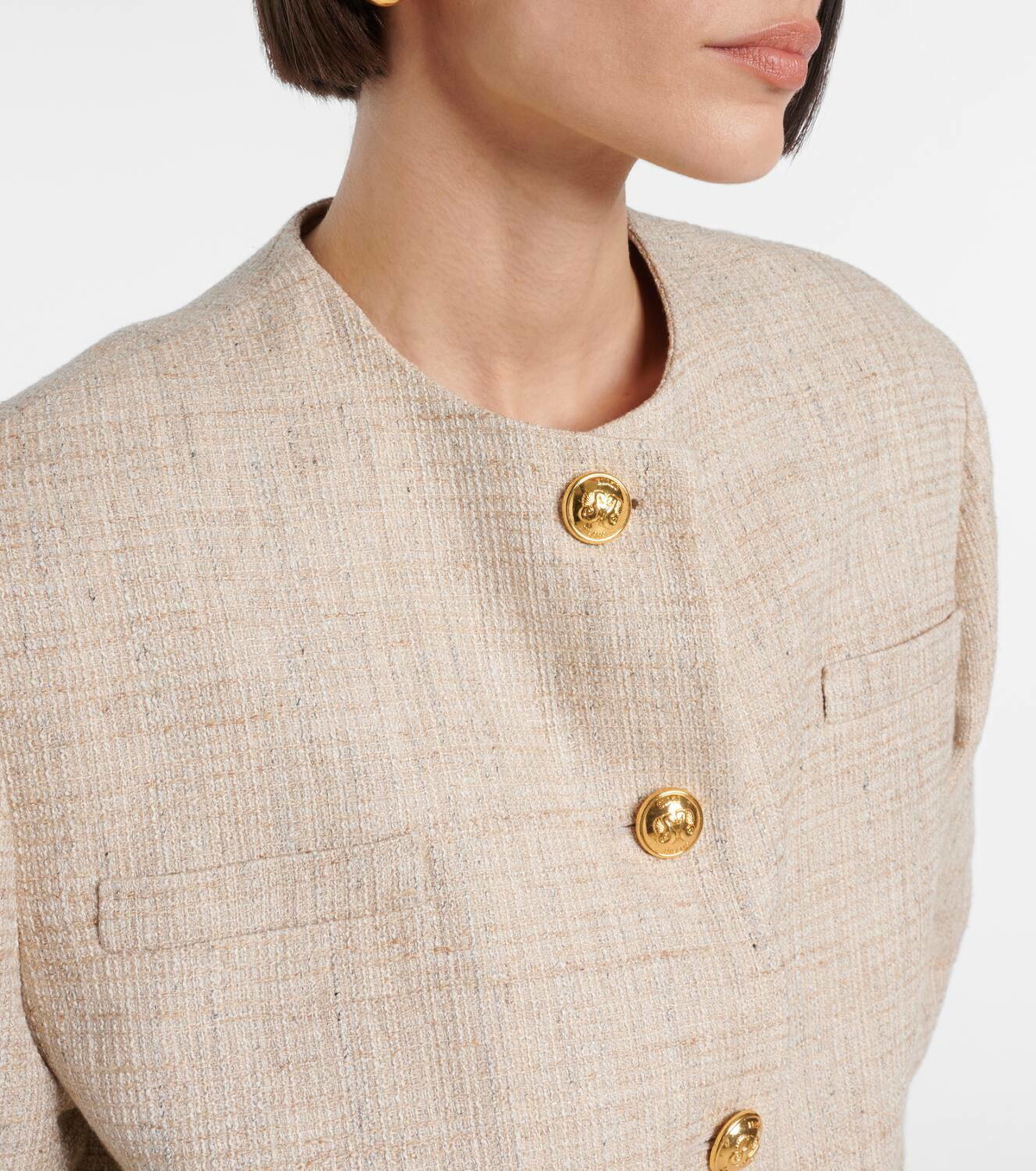 Blazé Milano Gliss linen, cotton, and silk-blend jacket