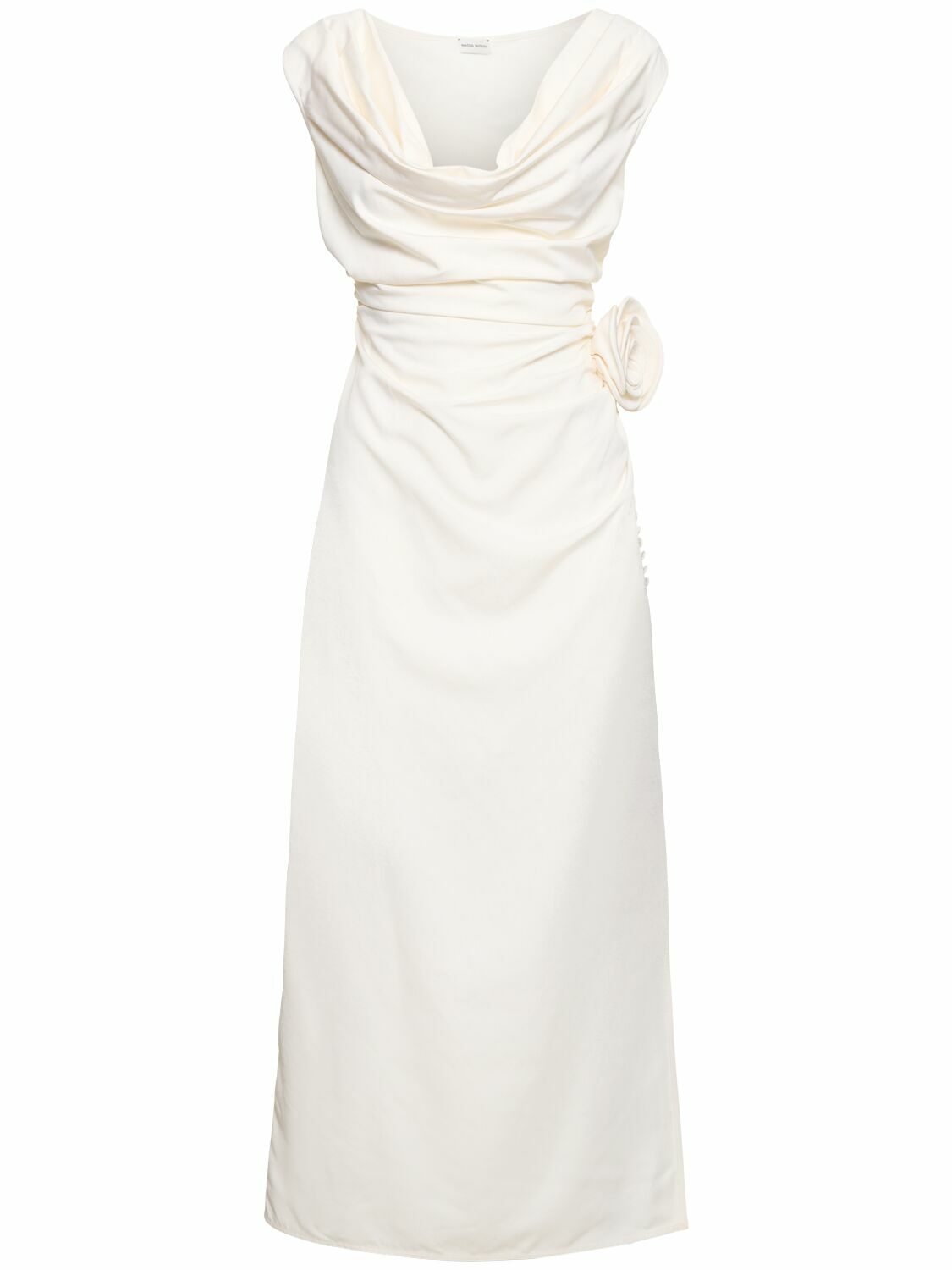 ワンピース MAGDA BUTRYM '06' dress White 116724 Draped gown in white - Magda Butrym | Mytheresa