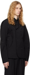 CMMAWEAR Black Darted Double Blazer