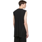 Homme Plisse Issey Miyake Black Pleated Tank Top