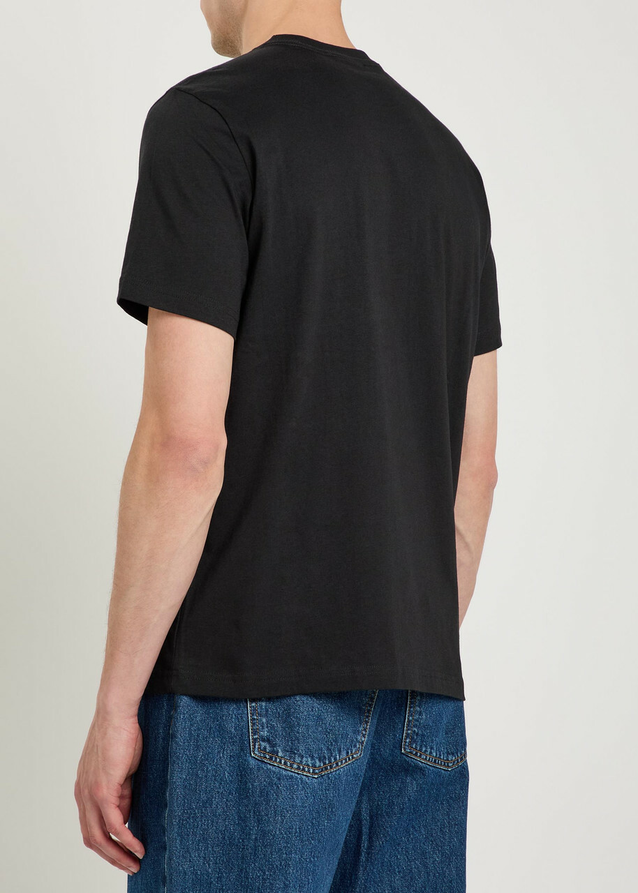 PS Paul Smith Slides Printed Cotton T-shirt Black