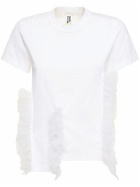 NOIR KEI NINOMIYA - Cotton Jersey & Tulle T-shirt