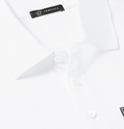 Versace - Cotton-Piqué Polo Shirt - White