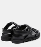 Dries Van Noten Fussbett leather sandals