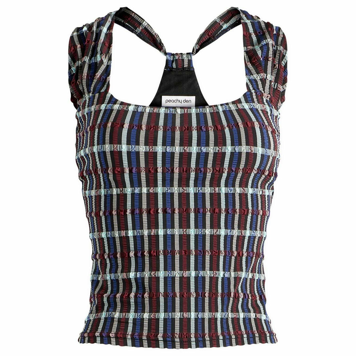 Peachy Den Women's Cindy Racer Back Top in Liquorice