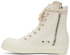 Rick Owens Drkshdw Doeskin Cargo High Sneakers