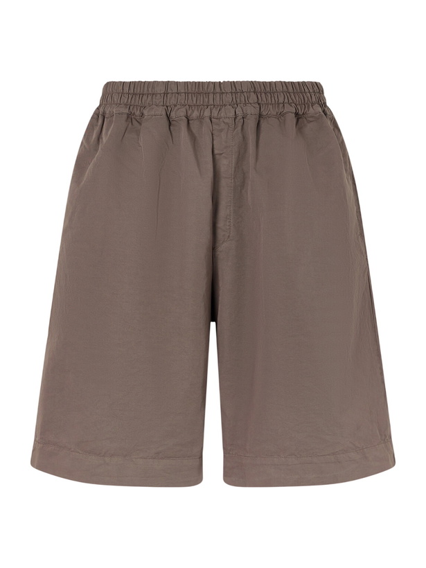 Photo: A Kind Of Guise - Saleh Straight-Leg Cotton and Linen-Blend Drawstring Shorts - Brown