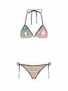 MC2 Saint Barth Women Crochet Triangle Bikini Maleah With Pacthes | Beepy Bella Special Edition
