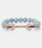 Ananya Chakra 18kt white gold bracelet with gemstones