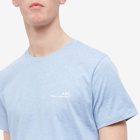 A.P.C. Men's A.P.C Item Logo T-Shirt in Sky Blue Marl