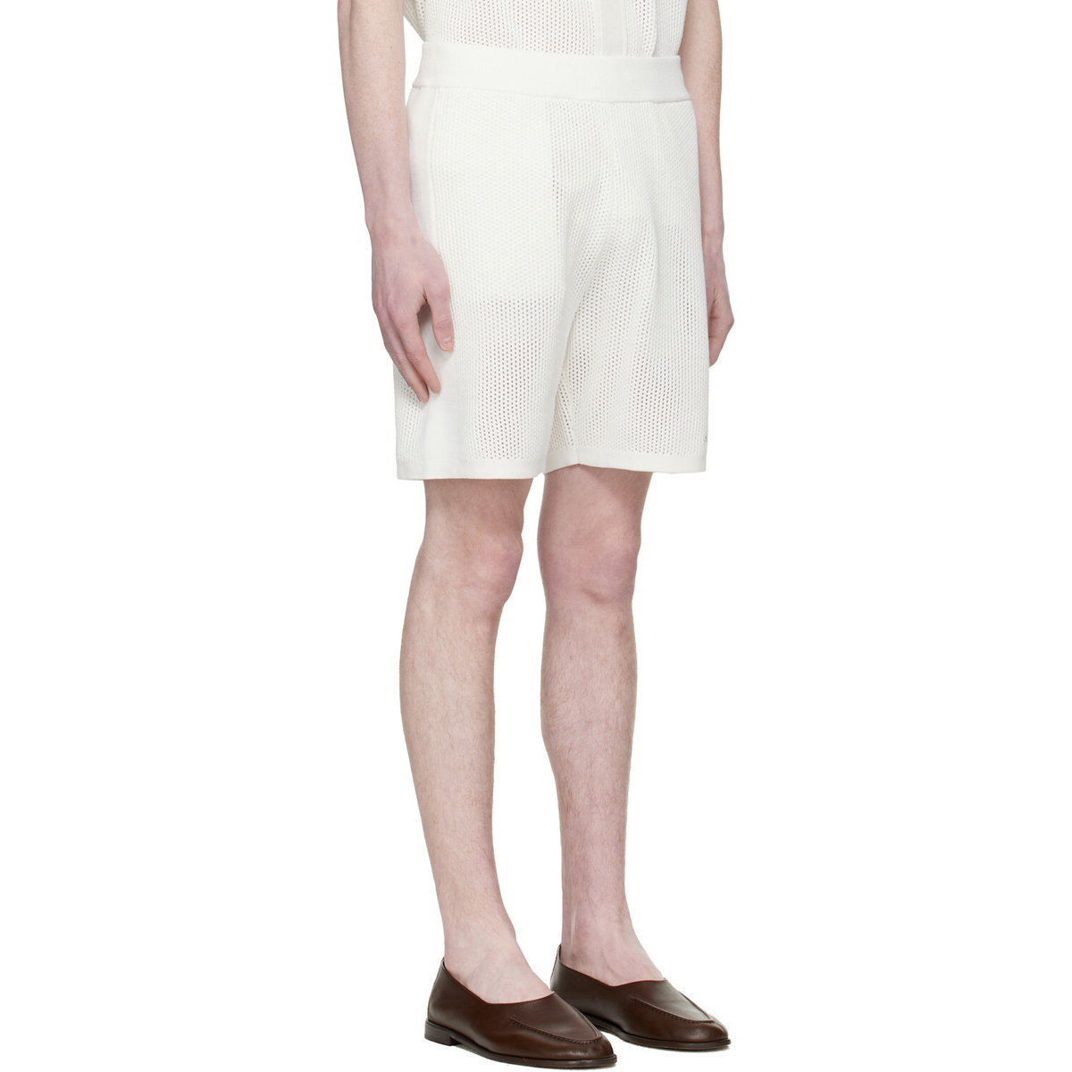 Casablanca Off-White Mesh Shorts