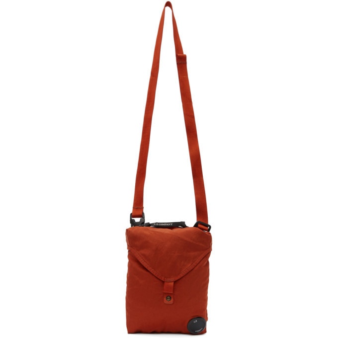 Photo: C.P. Company Orange Nylon B Garment-Dyed Crossbody Bag