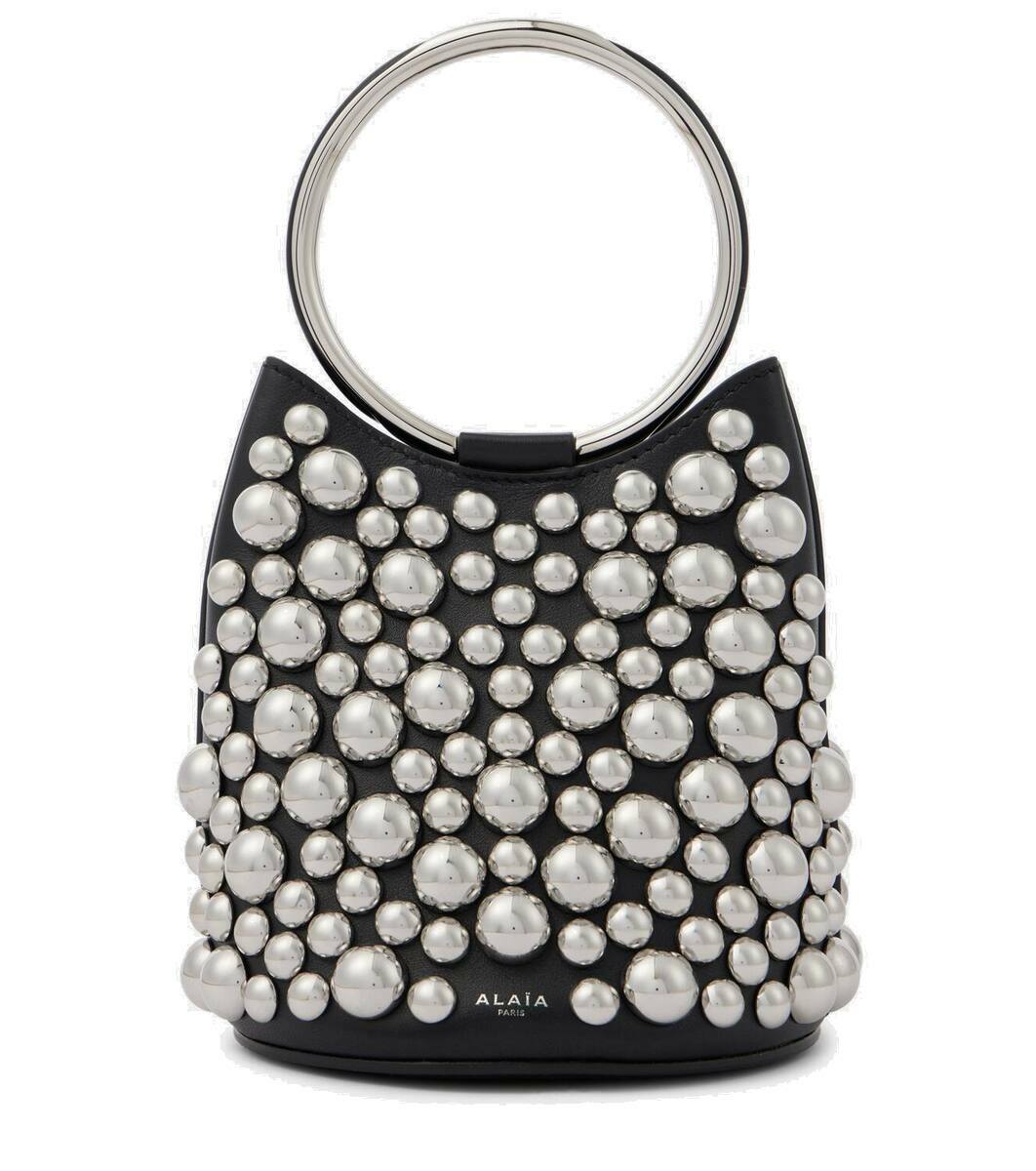Alaïa Ring Large Leather Bucket bag - Black - One Size ALAÏA