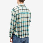 Corridor Men's Yeti Acid Plaid Shirt in White/Blue