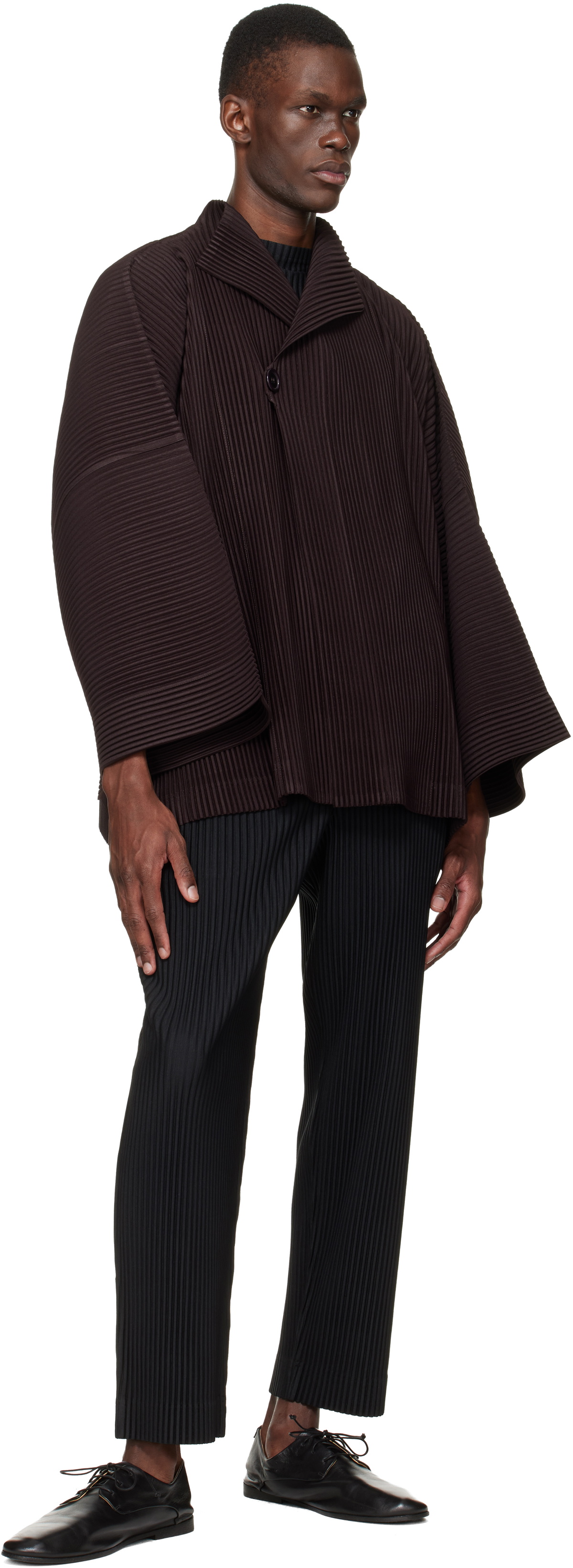 HOMME PLISSÉ ISSEY MIYAKE Brown Wear Or Wrap Jacket