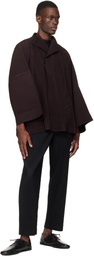 HOMME PLISSÉ ISSEY MIYAKE Brown Wear Or Wrap Jacket