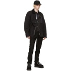 Sacai Black Wool Belted Trousers