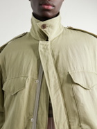 Auralee - Padded Silk and Linen Parka - Green