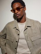 Zegna - Round-Frame Acetate Sunglasses