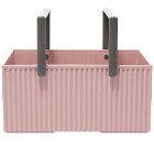 Hachiman Omnioffre Stacking Storage Box - Large in Pink/Grey