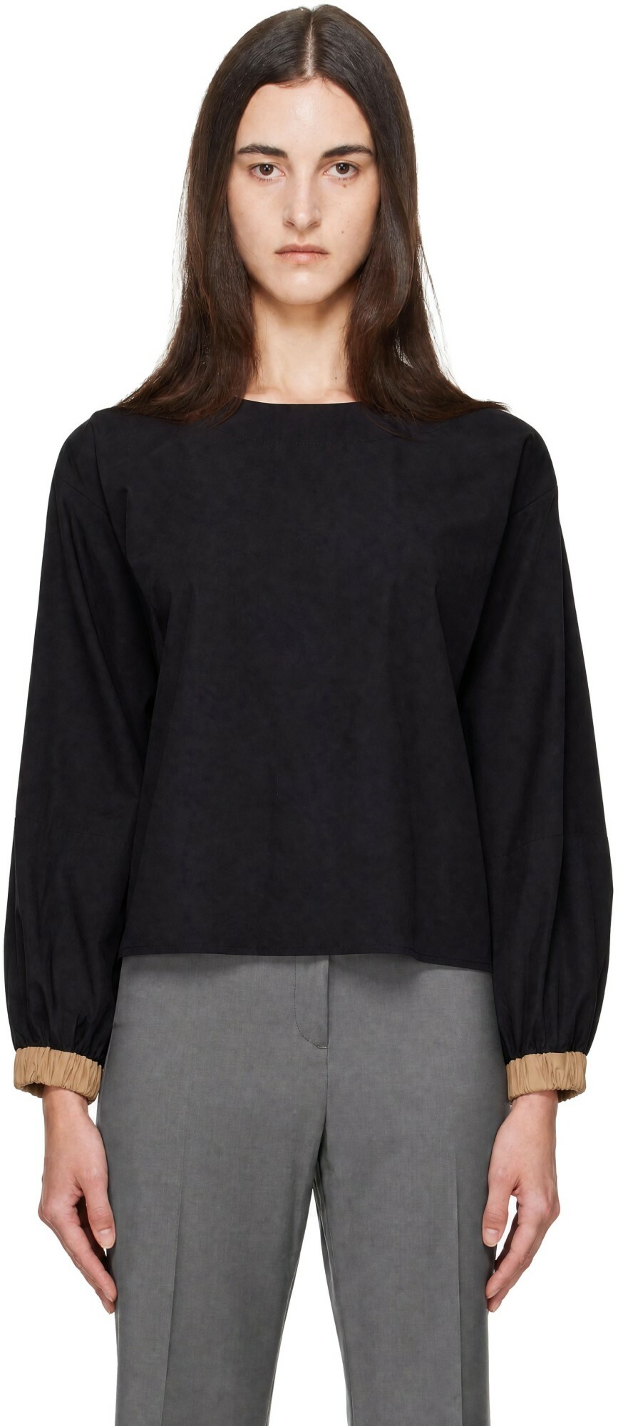 Baserange Black Moy Top