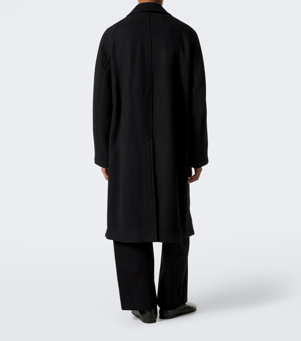 Lemaire Double-breasted wool and alpaca coat